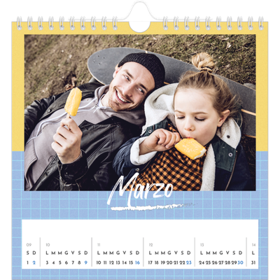 Calendari quadrati — Colore e motivo [Marzo]