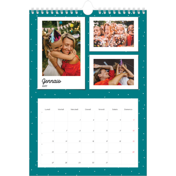 Calendario personalizzato A4 — Scatti pop di colore