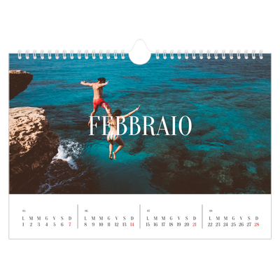Calendario fotografico A4 — Fuga infinita [Febbraio]