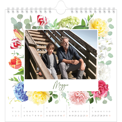 Calendari quadrati — Fiori tradizionali [copertina]