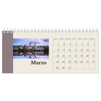 Calendari da tavolo — Vedute del mondo [Marzo]