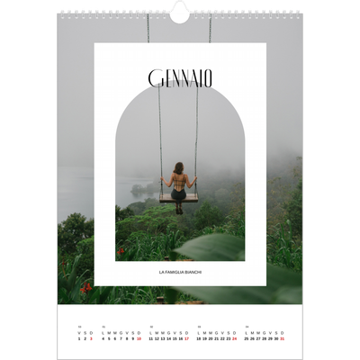 Calendario A3 verticale — L'arco aperto [Gennaio]