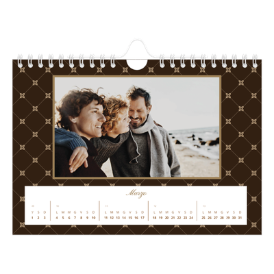 Calendario fotografico A5 — Monocromatico vintage [Marzo]