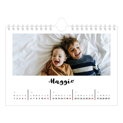 Calendario fotografico A5 — Scritto a mano [copertina]