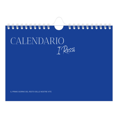 Calendario fotografico A5 — Classico cobalto [copertina]