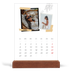 Calendario con supporto in legno verticale  — Album ricordi con stile [Marzo]