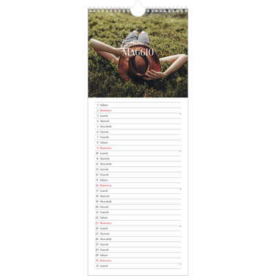Calendario da cucina  — Fuga infinita [Maggio]
