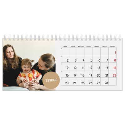 Calendari da tavolo — Adesivo fotografico [Febbraio]