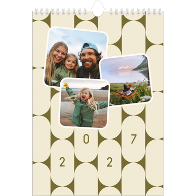 Calendario personalizzato A4 — Fantasia rétro [copertina]