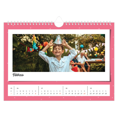 Calendario fotografico A4 — Scatti pop di colore [Febbraio]