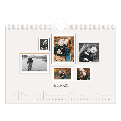 Calendario fotografico A5 — Galleria fotografica a parete [Febbraio]