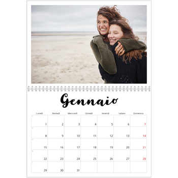 Calendario A4 Doppio — Scritto a mano