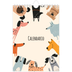 Calendario fotografico A5 — Zampette di cane e scarabocchi [copertina]