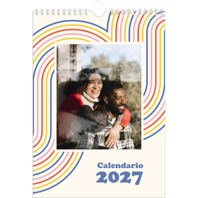 Calendario personalizzato A4 — Strisce retro [copertina]