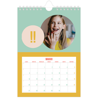 Calendario fotografico A5 — Luminoso e bello [copertina]