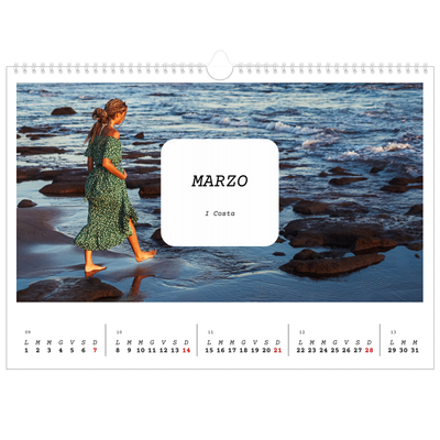 Calendario A3 orizzontale  — Tutta la storia [Marzo]