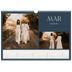 Calendario A3 orizzontale  — Ardesia e grazie [Marzo]