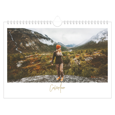 Calendario fotografico A4 — Testo scarabocchiato [copertina]