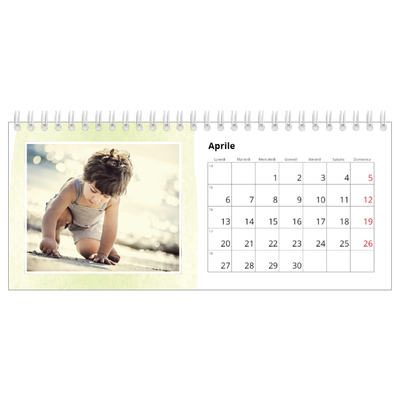 Calendari da tavolo — Sfondi ad acquerello [Aprile]