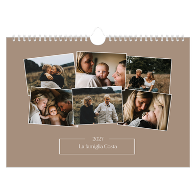 Calendario fotografico A4 — Ricordi artigianali [copertina]
