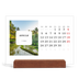 Calendario con supporto in legno orizzontale  — Tutta la storia [Aprile]
