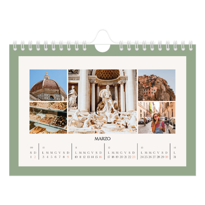 Calendario fotografico A5 — Colori classici [Marzo]