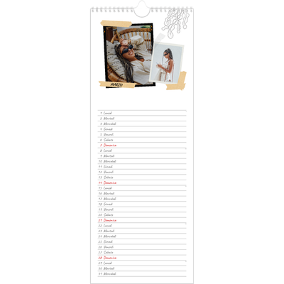 Calendario da cucina  — Album ricordi con stile [Marzo]