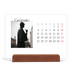 Calendario con supporto in legno orizzontale  — Il mio diario di viaggio [Gennaio]