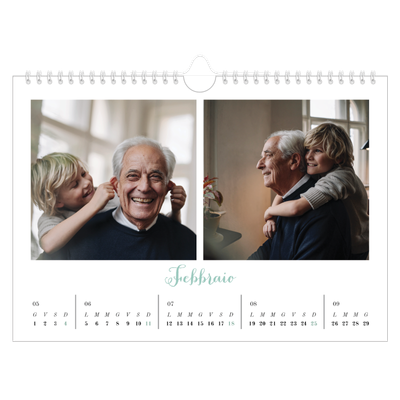 Calendario fotografico A4 — Ciao mondo [Febbraio]