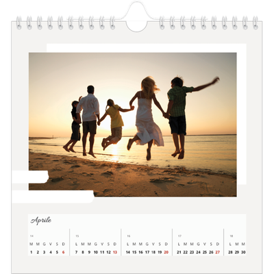 Calendari quadrati — Toni spenti [Aprile]