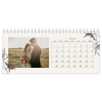 Calendario Fotografico da Tavolo — Inchiostro e edera