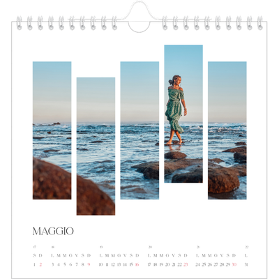 Calendari quadrati — Mosaici di viaggio [Maggio]