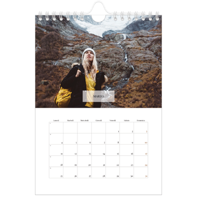 Calendario fotografico A5 — Calendario classico [Marzo]