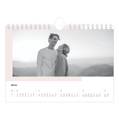 Calendario fotografico A5 — Schermate a colori [Marzo]