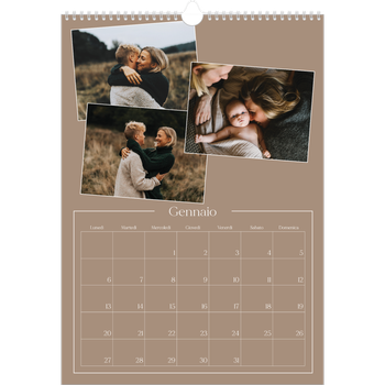 Calendario personalizzato A3 — Ricordi artigianali