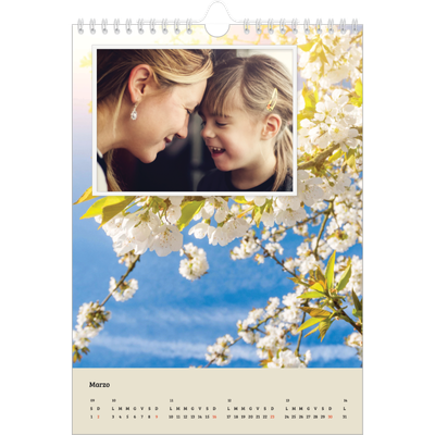 Calendario personalizzato A4 — Quattro stagioni [Marzo]