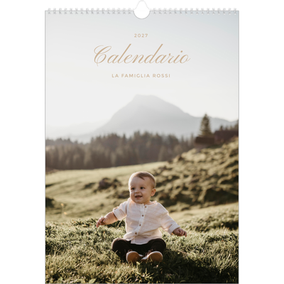 Calendario A3 verticale — Scatole con strisce fotografiche [copertina]