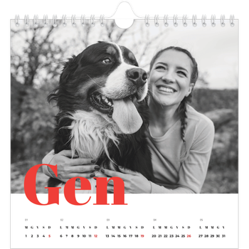 Calendario Fotografico Quadrato — Un anno audace