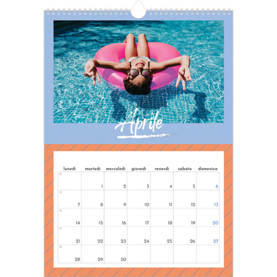 Calendario A3 verticale — Colore e motivo [Aprile]