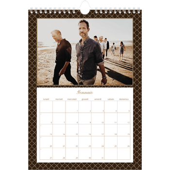 Calendario personalizzato A4 — Monocromatico vintage