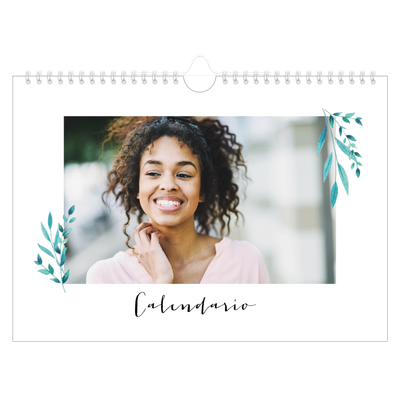 Calendario fotografico A4 — Illustrazioni floreali [copertina]