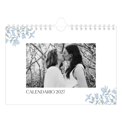 Calendario fotografico A5 — Floreale elegante [copertina]