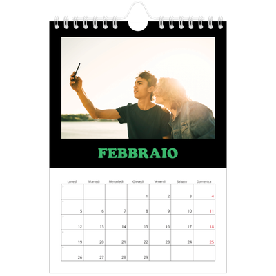Calendario fotografico A5 — Tipo divertente [Febbraio]