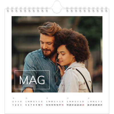 Calendari quadrati — Data in sovraimpressione [copertina]