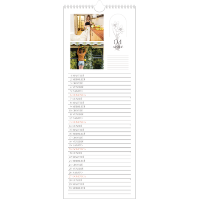 Calendario da cucina  — Batanico semplice [Aprile]