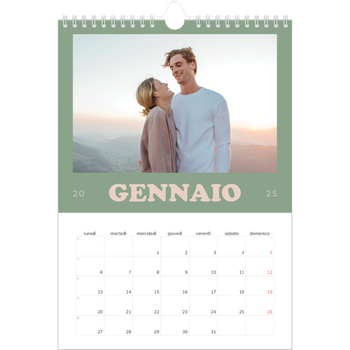 Calendario personalizzato A4 — Cornici retrò