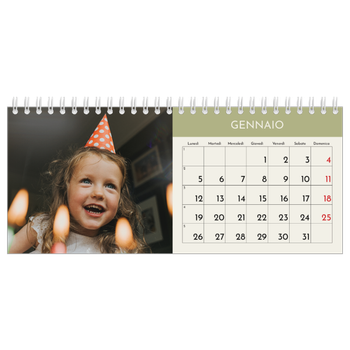 Calendario Fotografico da Tavolo — Capitoli pastello