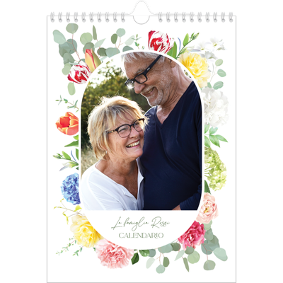 Calendario personalizzato A4 — Fiori tradizionali [copertina]