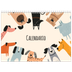 Calendario A4 Doppio — Zampette di cane e scarabocchi [copertina]