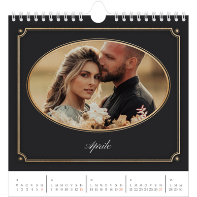 Calendari quadrati — Classico vintage [Aprile]